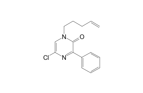3-Phenyl-1-(4'-pentenyl0-5-chloro-2(1H)-pyrazinone