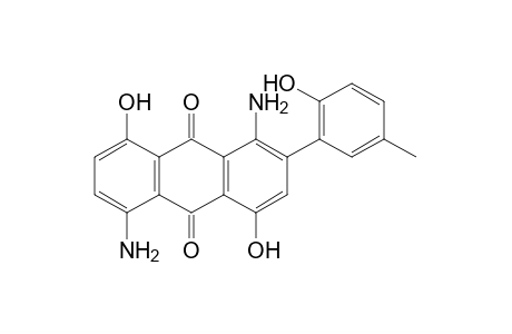 1,5-diamino-4,8-dihydroxy-2-(6-hydroxy-m-tolyl)anthraquinone