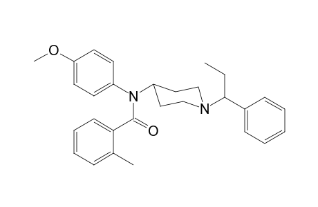 N-4-Methoxyphenyl-N-[1-(1-phenylpropyl)piperidin-4-yl]-2-methylbenzamide