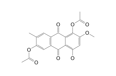 3,8-Diacetoxy-5-hydroxy-7-methoxy-2-methylanthracene- 9,10-dione