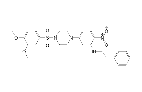 benzeneethanamine, N-[5-[4-[(3,4-dimethoxyphenyl)sulfonyl]-1-piperazinyl]-2-nitrophenyl]-