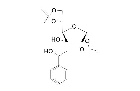 (2'R)-1,2;5,6-Di-O-isopropylidene-3-C-(2-hydroxy-2-phenylethyl)-.alpha.,D-glucofuranose