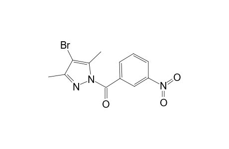 (4-bromanyl-3,5-dimethyl-pyrazol-1-yl)-(3-nitrophenyl)methanone