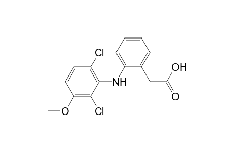 2-[2-(2,6-dichloro-3-methoxy-anilino)phenyl]acetic acid