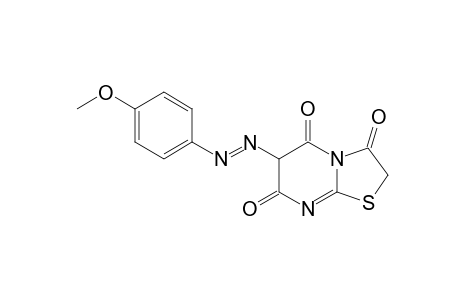 6-[(p-METHOXYPHENYL)AZO]-5H-THIAZOLO[3,2-a]PYRIMIDINE-3,5,7(2H,6H)-TRIONE