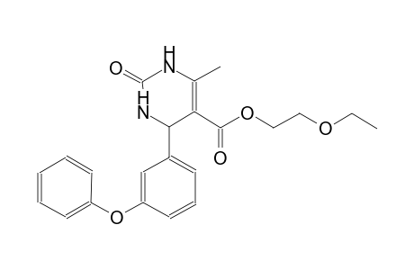 5-pyrimidinecarboxylic acid, 1,2,3,4-tetrahydro-6-methyl-2-oxo-4-(3-phenoxyphenyl)-, 2-ethoxyethyl ester