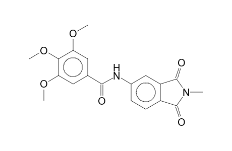 3,4,5-Trimethoxy-N-(2-methyl-1,3-dioxo-5-isoindolinyl)benzamide