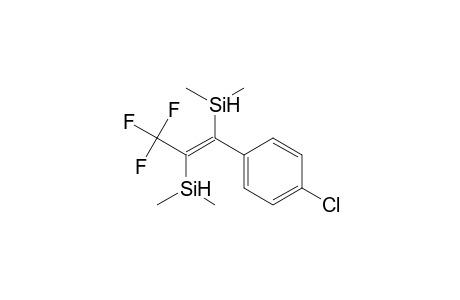 (E)-1-(4-Chlorophenyl)-3,3,3-trifluoro-1,2-di(dimethylsilyl)-1-propene