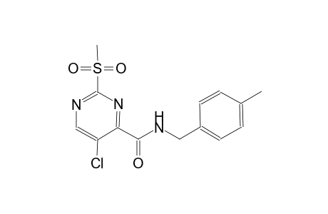 4-pyrimidinecarboxamide, 5-chloro-N-[(4-methylphenyl)methyl]-2-(methylsulfonyl)-