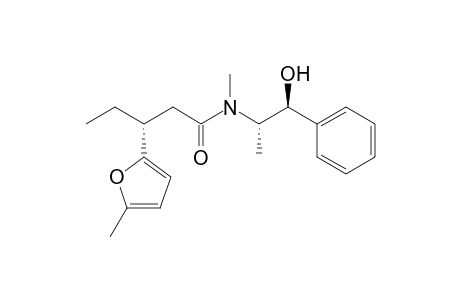 (+)-(3R,1'S,2'S)-N-(1'-Hydroxy-1'-phenylpropan-2'-yl)-N-methyl-3-(5-methylfuran-2-yl)pentanamide