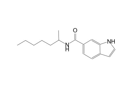 1H-indole-6-carboxamide, N-(1-methylhexyl)-