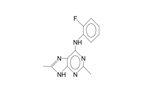 N-(2-Fluoro-phenyl)-2,8-dimethyl-9H-purin-6-amine