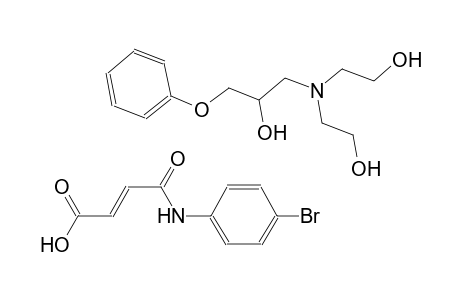 (2E)-4-(4-bromoanilino)-4-oxo-2-butenoic acid compound with 1-[bis(2-hydroxyethyl)amino]-3-phenoxy-2-propanol (1:1)