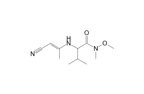 2-(2-Cyano-1-methylvinylamino)-N-methoxy-N,3-dimethylbutyramide