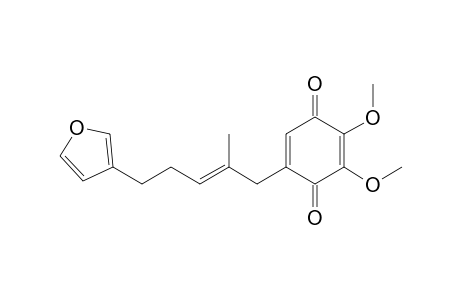 5-[(E)-5-(3-furanyl)-2-methylpent-2-enyl]-2,3-dimethoxycyclohexa-2,5-diene-1,4-dione