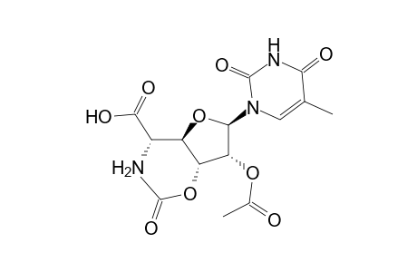 (2S)-2-amino-2-[(2R,3R,4R,5R)-3,4-diacetoxy-5-(2,4-diketo-5-methyl-pyrimidin-1-yl)tetrahydrofuran-2-yl]acetic acid
