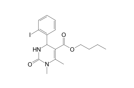 Butyl 4-(2-iodophenyl)-1,6-dimethyl-2-oxo-1,2,3,4-tetrahydro-5-pyrimidinecarboxylate