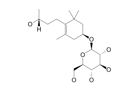 1S-4-(3S-3-HYDROXYBUTYL)-3,5,5-TRIMETHYLCYCLOHEX-3-ENYL-BETA-D-GLUCOPYRANOSIDE