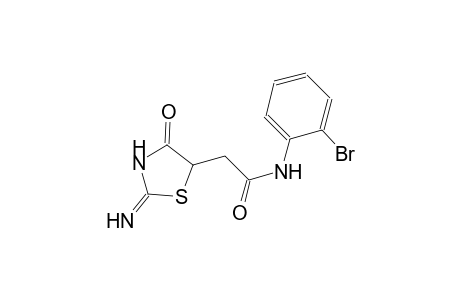N-(2-bromophenyl)-2-(2-imino-4-oxo-1,3-thiazolidin-5-yl)acetamide