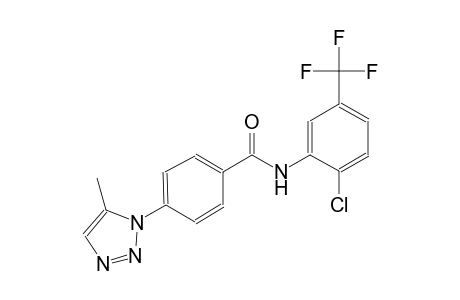 benzamide, N-[2-chloro-5-(trifluoromethyl)phenyl]-4-(5-methyl-1H-1,2,3-triazol-1-yl)-