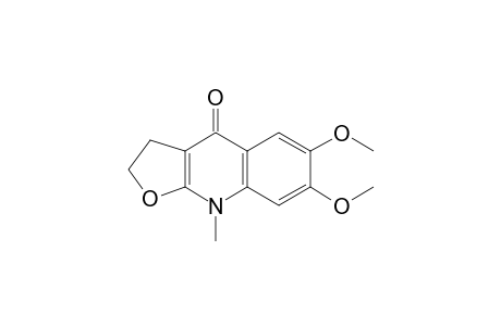 Furo[2,3-b]quinolin-4(9H)-one, 2,3-dihydro-6,7-dimethoxy-9-methyl-