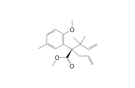 Methyl 2-allyl-3,3-dimethyl-2-(2'-methoxy-5'-methylphenyl)pent-4-enoate
