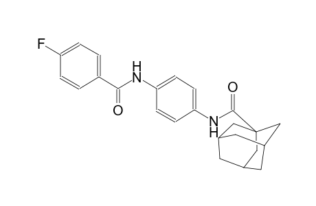 tricyclo[3.3.1.1~3,7~]decane-1-carboxamide, N-[4-[(4-fluorobenzoyl)amino]phenyl]-
