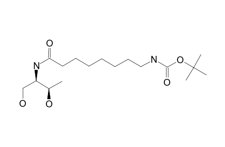 TERT.-BUTYL-N-[8-[[(1R,2R)-2-HYDROXY-1-(HYDROXYMETHYL)-PROPYL]-AMINO]-8-OXO-OCTYL]-CARBAMATE