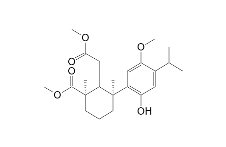 Dimethyl 13-isopropyl-8-hydroxy-12-methoxy-7,8-secopodocarpa-8,11,13-triene-7,19-dioate