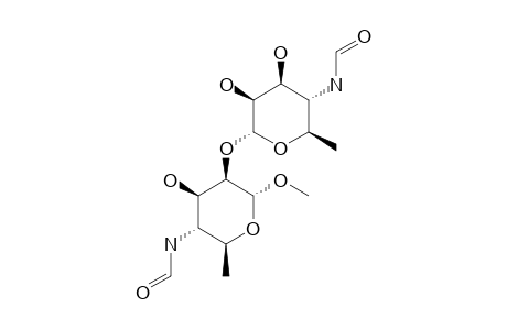 2-O-(ALPHA-D-4-FORMAMIDO-6-DEOXY-MANNOPYRANOSYL)-ALPHA-D-1-ALPHA-METHOXY-4-FORMAMIDO-6-DEOXY-MANNOPYRANOSIDE,E-ISOMER