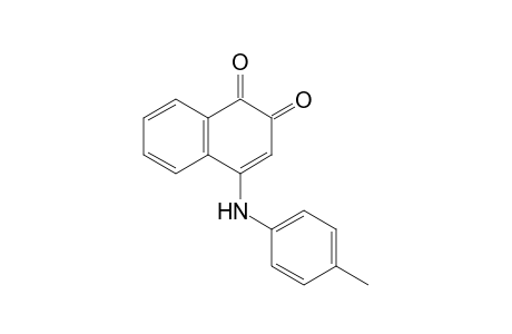 1,2-Naphthalenedione, 4-[(4-methylphenyl)amino]-