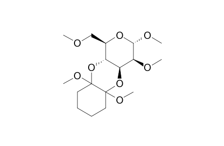 Methyl 3,4-O-(1',2'-dimethoxycyclohexane-1',2'-diyl)-2,6-di-O-methyl-.alpha.,D-mannopyranoside