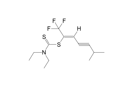 Z-1,1,1-TRIFLUORO-2-(N,N-DIETHYLTHIOCARBAMOYLTHIO)-6-METHYL-2-HEPTEN-4-YNE