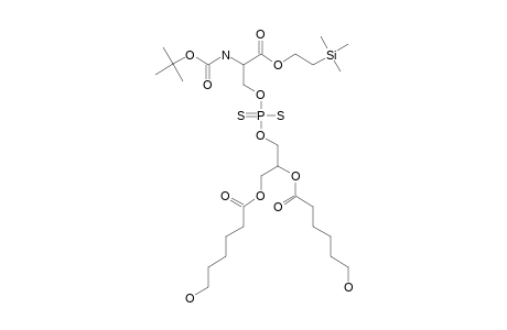 1,2-DI-(6'-HYDROXYHEXANOYL)-SN-GLYCERO-3-DITHIOPHOSPHO-(N-TERT.-BUTOXYCARBONYL)-L-SERINE-TRIMETHYLSILYLETHYLESTER