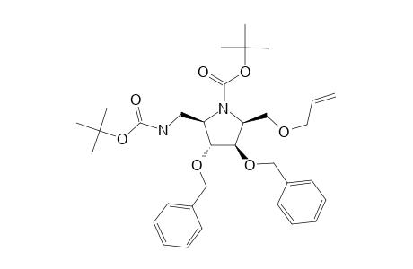 1-O-ALLYL-6-[(TERT.-BUTYLOXYCARBONYL)-AMINO]-3,4-DI-O-BENZYL-2,5-[(TERT.-BUTYLOXYCARBONYL)-IMINO]-2,5,6-TRIDEOXY-D-GLUCITOL