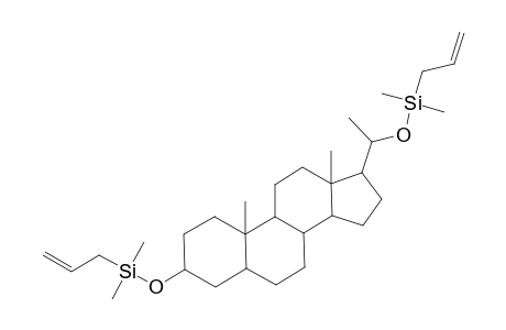 1-[3-[dimethyl(prop-2-enyl)silyl]oxy-10,13-dimethyl-2,3,4,5,6,7,8,9,11,12,14,15,16,17-tetradecahydro-1H-cyclopenta[a]phenanthren-17-yl]ethoxy-dimethyl-prop-2-enyl-silane