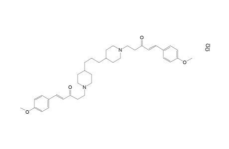 5,5'-(4,4'-(Propane-1,3-diyl)bis(piperidine-4,1-diyl))bis(1-(4-methoxyphenyl)pent-1-en-3-one) dihydrochloride