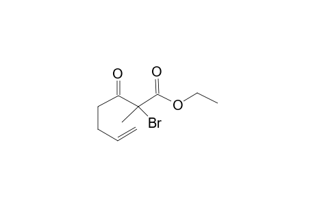 Ethyl 2-bromo-2-methyl-3-oxohept-6-enoate