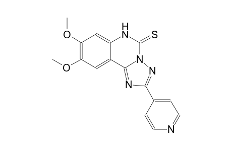 8,9-dimethoxy-2-(4-pyridinyl)[1,2,4]triazolo[1,5-c]quinazoline-5(6H)-thione