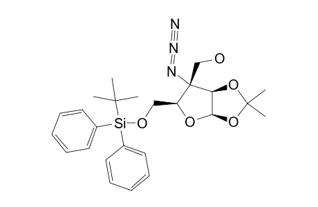 3-C-AZIDO-5-O-TERT.-BUTYLDIPHENYLSILYL-1,2-O-ISOPROPYLIDENE-3-C-HYDROXYMETHYL-BETA-D-ARABINOFURANOSE