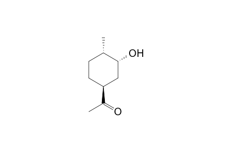 (-)-(1'S,3'R,4'S)-1-(3'-hydroxy-4'-methylcyclohexyl)ethanone
