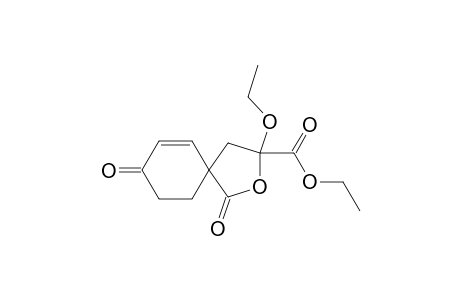 (3RS,5SR)-3-ETHOXY-1,8-DIOXO-2-OXASPIRO-[4,5]-DEC-6-EN-3-CARBONSAEUREETHYLESTER