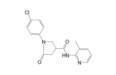 Pyrrolidine-3-carboxamide, 1-(4-chlorophenyl)-N-(3-methyl-2-pyridyl)-5-oxo-