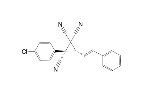 (2R,3R)-2-(4-Chlorophenyl)-3-[(E)-styryl]cyclopropane-1,1,2-tricarbonitrile