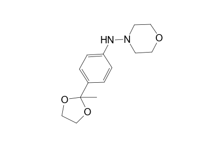 N-(4-(2-methyl-1,3-dioxolan-2-yl)phenyl)morpholin-4-amine
