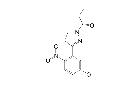 1-ETHYLCARBONYL-3-(2-NITRO-5-METHOXYPHENYL)-4,5-DIHYDRO-1H-PYRAZOLE