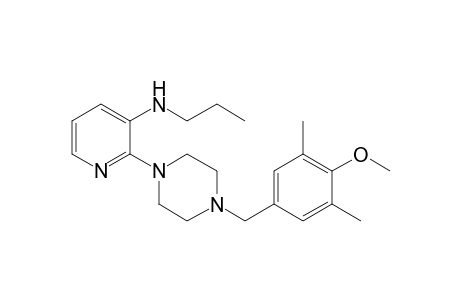 2-[4-[(4-methoxy-3,5-dimethyl-phenyl)methyl]piperazin-1-yl]-N-propyl-pyridin-3-amine