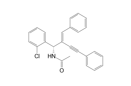 (S, E)-N-(2-benzylidene-1-(2-chlorophenyl)-4-phenylbut-3-ynyl)acetamide