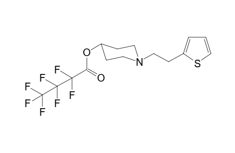 1-[2-(Thiophen-2-yl)ethyl]piperidin-4-yl-heptafluorobutanoate