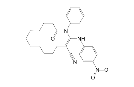 s-trans-(2E)-2-(4-Nitrophenylamino)-14-oxo-1-phenyl-1-azacyclotetradec-2-ene-3-carbonitrile